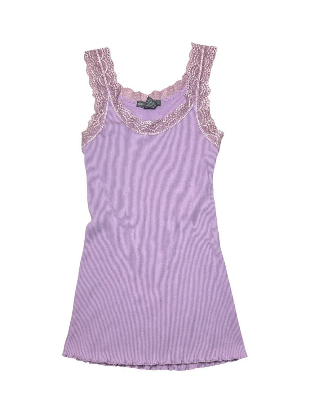 Light Pink Y2K Lace Tank Top Size Small